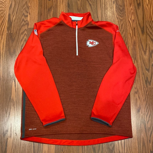 Nike | Shirts | Kansas City Chiefs 4 Zip Nike On Field Apparel Size Xl |  Poshmark